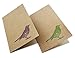 Best Paper Greetings Blank Note Cards with Bird Design - 4 x 6 In, Brown, 36-Pack, Rustic - Kraft Paper Notecards & Envelopes