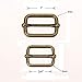 COTOWIN Adjustable Metal Slide Rectangle Buckle,Pack of 20,(1-inch)