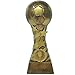 Soccer Star Spiral Trophy - Futbol Gold Tower Award - 8 Inch Tall - Engraved Plate on Request - Decade Awards