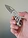 Small Folding Pocket Knife, Stainless Steel, Sturdy Nylon Pouch with Press Snap Clasp