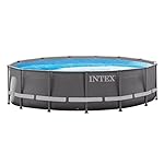Intex 14ft X 42in Ultra Frame Pool Set with Filter Pump, Ladder, Ground Cloth & Pool Cover