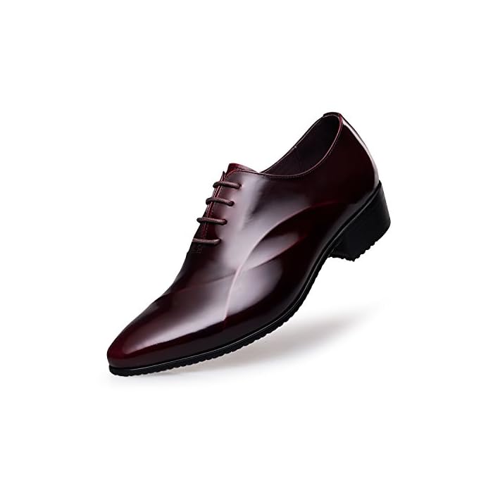 Formal Modern Oxford Dress Shoes WINE 