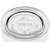 3 x Weck 60mm (2 3/8") SMALL ORIGINAL Loose Fitting Replacement Glass Lid. Fits WECK Models 080, 755, 760, 761, 762, 763, 764, 766, 902, 905, 975, 995.
