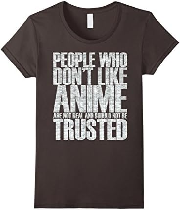 Women's Anime eyes shirt - People who dont like anime shirt Medium Asphalt