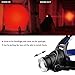 GaiGaiMall Red LED Headlamp, Zoomable Tactical High Lumen Headlamp Long Range Red Beam for Hog Coyote Varmint Hunting, 2 Pack