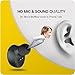 ZNT N1 Mini Bluetooth Earbud, In-Ear Smallest Wireless Earbud Small Car Bluetooth Headset with 2 Magnetic Chargers, 6 Hours Playtime (A Single Earbud)
