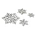 Fyore 4 Pcs Snowflakes Metal Cutting Dies Stencil Template Mould for DIY Scrapbooking Album Paper Card Craft (Snowflake)
