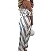 VANCOL Women's Sexy Strapless Ruffles Striped Top and Skirt Irregular Slit Bandage Maxi Dress Beach 2 Piece Set