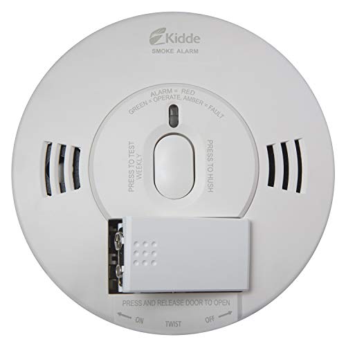 Kidde 21028501 DC Smoke Alarm Detector with TruSense Technology | Front Load Battery | Voice Notification | Model 2070-VDSR, White