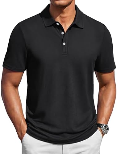 Amazon.com: PGA TOUR Men's Standard Pique Golf Short Sleeve Polo