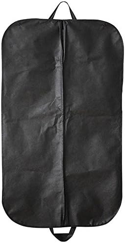 COCOTINA Suit Dress Coat Garment Storage Travel Carrier Bag Cover Hanger Protector (Black)