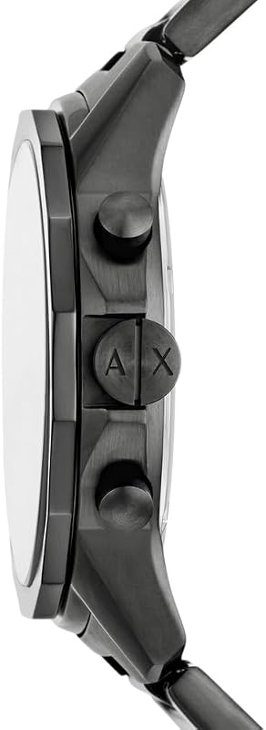 Relógio masculino, movimento cronógrafo de quartzo e caixa de 44mm com bracelete em aço inoxidável