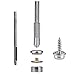 63Pcs Stainless Steel Fastener Screw Snap Kit, Marine Grade, 3/8
