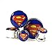 Superman Screw-on plugs 316l Surgical Steel Nickle Free (1 Pair) Different Sizes Available