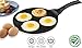 Gourmia GPA9520 Blini Pan Nonstick Silver Dollar Pancake Maker With 4-Mold Design 100% PFOA free non-stick coating