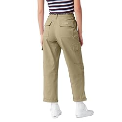 Dickies Women's Cropped Cargo Pant, Desert Sand, 27