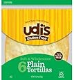Udi's Gluten Free 9&rdquo; Plain Tortillas 6 in Each pack(2pk)