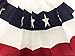 GiftExpress Made in USA 2 Pack 1.5 Ft x 3 Ft Polycotton Stars & Stripes Pleated Fans/American Flag Bunting Outdoor Patriotic Decoration (1.5 ft x 3 ft)