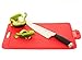 Silicone Chopping Board by Basics2you - best modern colours cutting mat made from premium quality silicone is non-slip, knife-marks resistant, heat proof and dishwasher safe. (Red)