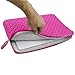 Evecase Dual Layer Sleeve Pouch Case for 13.3 inch Laptop/chromebook/Ultrabook and More - Hot Pink