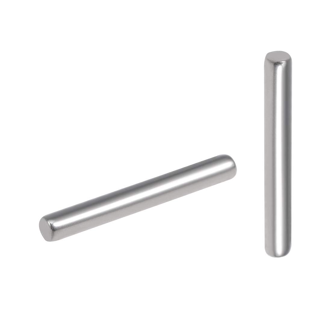 TOP-VIGOR 100Pcs 1.5mm x 12mm Dowel Pins Shelf Support Pegs, 304 Stainless Steel Cylindrical Shelf Support Pin Fasten Elements Silver Tone