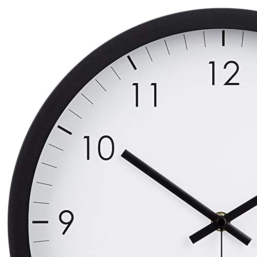 Amazon Basics 12″ Traditional Wall Clock Black