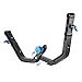 Neewer 15mm C-Shape Support Mount Bracket+Top Rubber Handle Grip for DSLR Camera/DV Support System Shoulder Rig,Can Mount LED Light Microphone,for Photography,Videography,Movie Film Making