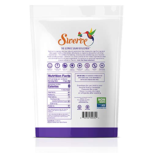 Swerve Ultimate Sugar Replacement Sweetener, Confectioners Sugar Substitute, Zero Calorie, Keto Swerve Ultimate Sugar Replacement Sweetener, Confectioners Sugar Substitute, Zero Calorie, Keto