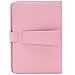 iRULU Leather USB Keyboard Case for 8-9 Inch Touch Screen Tablet with Buttons and Stand -Pink