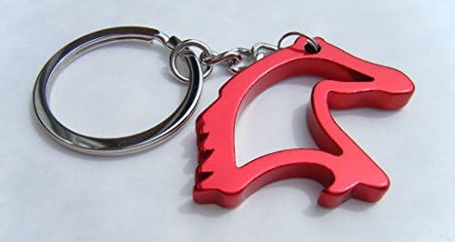Sportslight Horse Keyring Red Alloy Metal Horse Chrome Metal Key Chain Gift Boxed