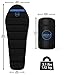 Sleeping Bag - Mummy Style, Waterproof, Portable, Lightweight 3-Season Outdoor Sleep Bag – Ideal For Camping, Hiking, Traveling, Backpacking, Men, Women, Kids - Heavy-Duty Ultralight Compression Sack