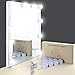 Mirror Lights, UNIFUN Hollywood Style LED Makeup Mirror Lights with 10 Dimmable Bulbs, USB Powered Flexible Lighting Fixture 7000K for Bathroom, Makeup Dressing Table (Mirror Not Include) (Button)