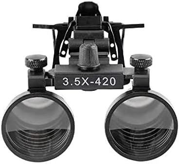 BONEW 3.5X Surgical Loupes Magnifier Binocular Clip-on Glasses w/ Case