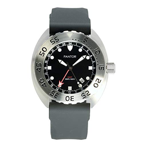 Pantor Nautilus GMT Dive Watch 200m Diver Watch Men (Silver) Pricepulse