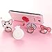 ZOEAST(TM) Pink Cat Kitty Kitten Universal 360° Rotating Phone Buckle Tablet Finger Grip Ring Stand Holder Kickstand Phones Tablets iPhone 4 4S 5 5S 6 6S SE 7 Plus Samsung iPad iPod (Pink Kitty)