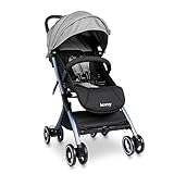 besrey Airplane Baby Stroller Kids pram with Reclining Seat for Baby Sleep - Gray