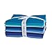 Connecting Threads Color Wheel Premium Precut Quilting Fabric Bundle Fat Quarters (Ocean Depths)