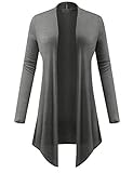 BIADANI Women Open Front Lightweight Soft Drape Light Sweater Cardigan