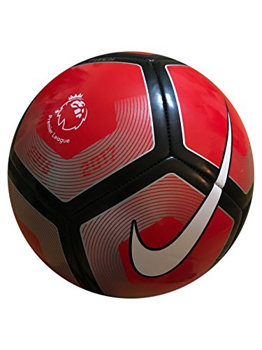 Nike Premier League Pitch Soccer Ball (Red/Silver/Black, 5)