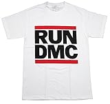 RUN DMC JAM MASTER JAY T-shirt Retro Logo Hip Hop Rap Rock White Adult S-4XL