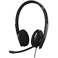 EPOS | Sennheiser Adapt 160 USB-C II (1000919) - Wired, Double-Sided, UC Optimized Headset with USB-C Connectivity - Superior Stereo Sound - Enhanced Comfort, Call Control - Black