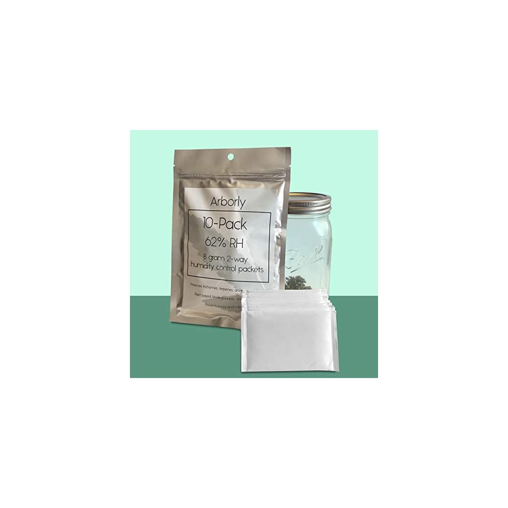 62Percent Humidity Control Packs 8 Gram 10 Pack AllNatural 2