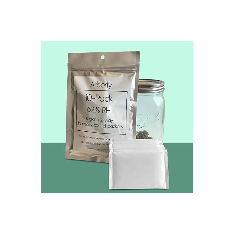 62Percent Humidity Control Packs 8 Gram 10 Pack AllNatural 2