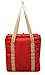 Earthwise Insulated Grocery Bags Reusable Heavy Duty Nylon Thermal Cooler Tote Leakproof with Zipper Closure Keeps Food Hot or Cold Great for Food Delivery Ubereats, Doordash, Grubhub (Red)
