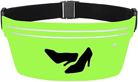 Woman's High Heel Shoes 7 FemaleMale Quotes Waist Bag