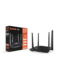 Tenda N300 Router WIFI inalámbrico con antena de alta potencia 5dBi (F3), Negro