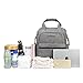 Diaper Backpack, Large Capacity Baby Diaper Bag, Multi-Function Travel Backpack Nappy Bags, Nursing Bag, Fashion Mummy, Roomy Waterproof for Baby Care, Stylish and Durable (Grey)