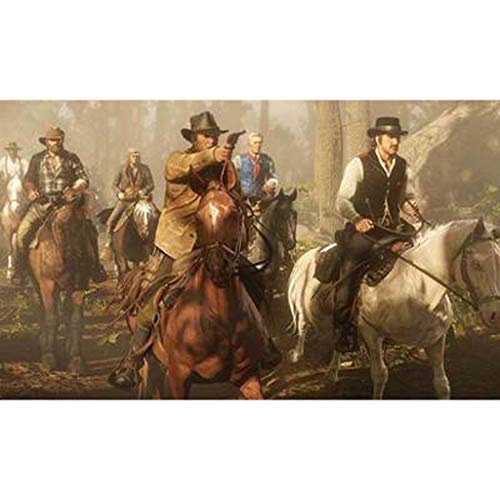 MANCOT Poster, Wall Sticker, Red Dead 2, Game Home Decor, Cowboy, Dormitory Wallpaper, Living Room Bed Room Decor, Wild West, Waterproof, Medium Mural