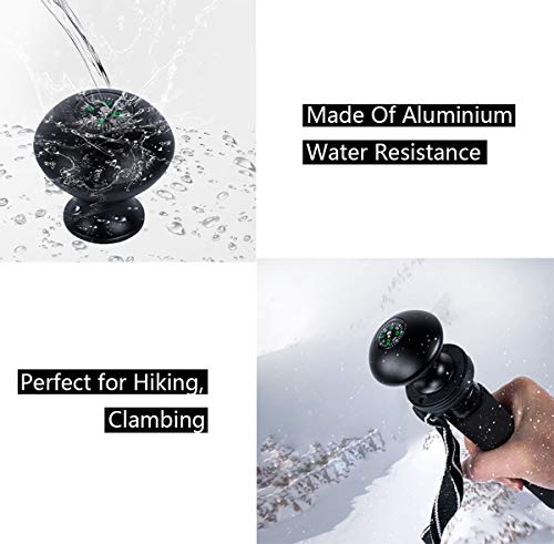 AFVO Trekking Pole Monopod Head Grip Knob with Compass for Walkabout Monopod Walking Stick - Thumbnail 5