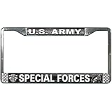 U.S. ARMY SPECIAL FORCES License Plate Frame - Metal Chrome